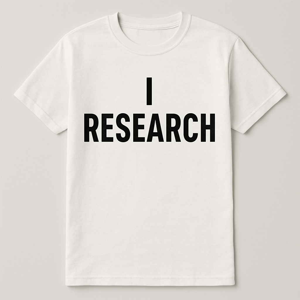 "I Rsearch" T-shirt